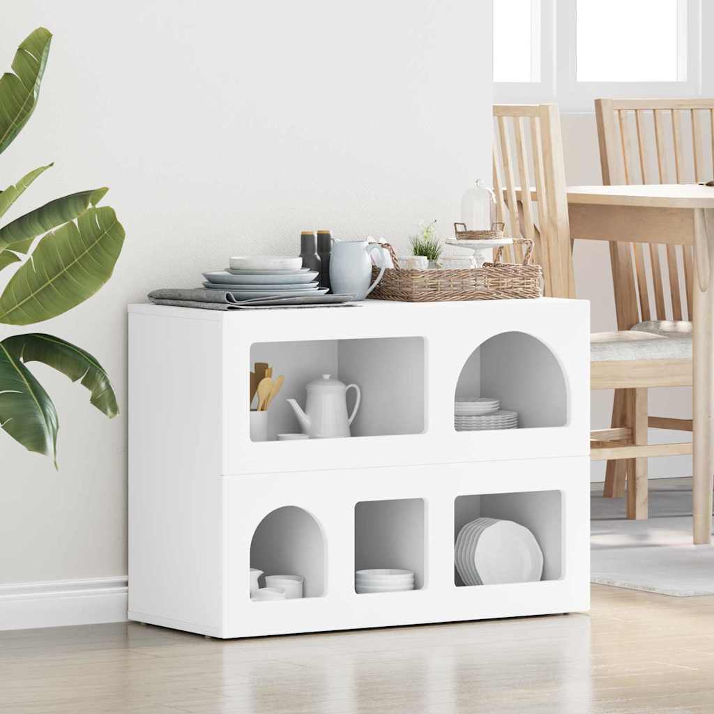 vidaXL Sideboard ELST White 80.5 x 35 x 59 cm Engineered Wood 1