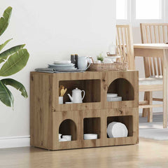 Sideboard ELST 80.5 x 35 x 59 cm Engineered Wood Artisan oak