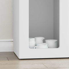 Sideboard ELST 59 x 35 x 100.5 cm Engineered Wood White