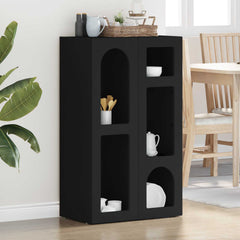 Sideboard ELST 59 x 35 x 100.5 cm Engineered Wood Black