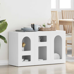Sideboard ELST 100 x 35 x 59 cm Engineered Wood White