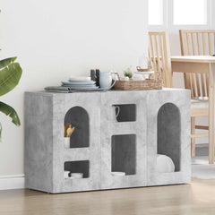 Sideboard ELST 100 x 35 x 59 cm Engineered Wood Concrete grey