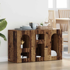Sideboard ELST 100 x 35 x 59 cm Engineered Wood Old wood