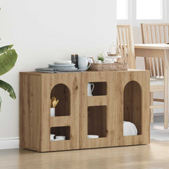 Sideboard ELST 100 x 35 x 59 cm Engineered Wood Artisan oak