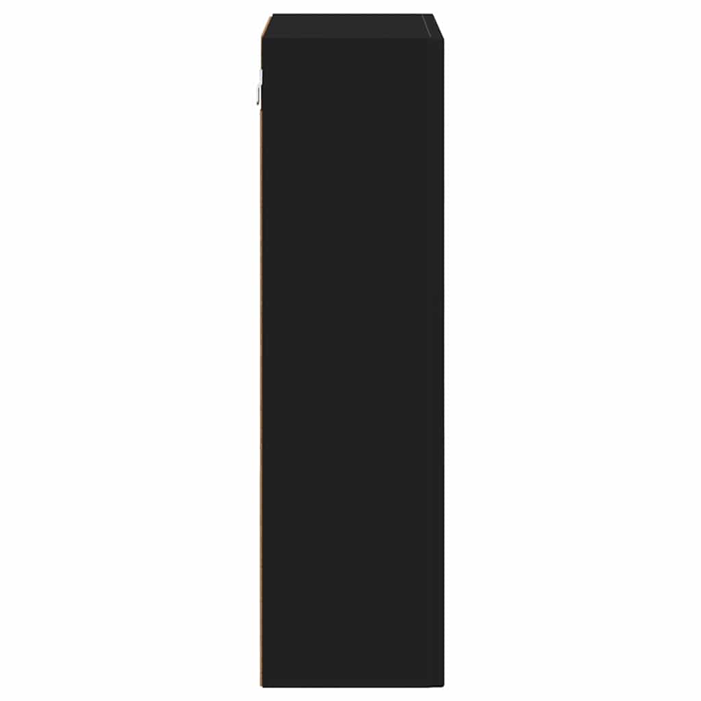 vidaXL Hanging Cabinet ELST Black 59 x 20 x 71.5 cm Engineered Wood 6