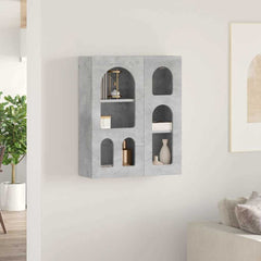 vidaXL Hanging Cabinet with Shelf ELST Concrete Grey 59 x 20 x 71.5 cm 4