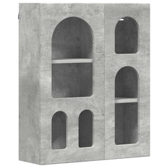 vidaXL Hanging Cabinet with Shelf ELST Concrete Grey 59 x 20 x 71.5 cm 2