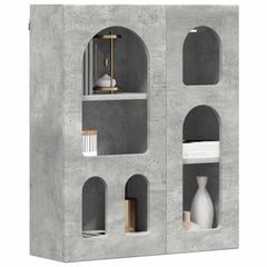 vidaXL Hanging Cabinet with Shelf ELST Concrete Grey 59 x 20 x 71.5 cm 3