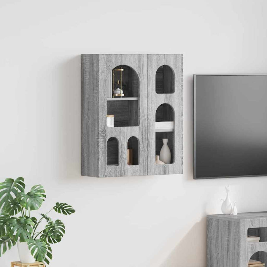 Hanging Cabinet with Shelf ELST Grey Sonoma
