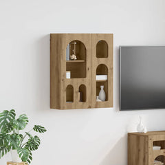 vidaXL Hanging Cabinet with Shelf ELST Artisan Oak 59 x 20 x 71.5 cm 1