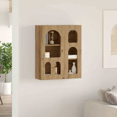 vidaXL Hanging Cabinet with Shelf ELST Artisan Oak 59 x 20 x 71.5 cm 4