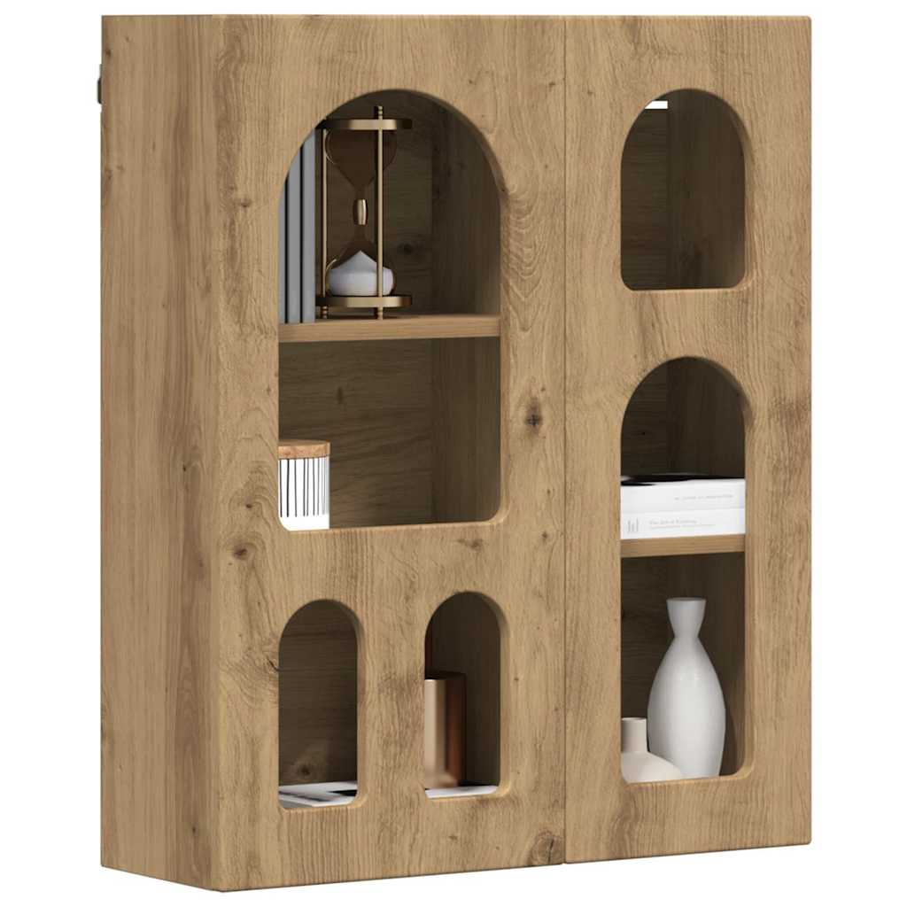 vidaXL Hanging Cabinet with Shelf ELST Artisan Oak 59 x 20 x 71.5 cm 3