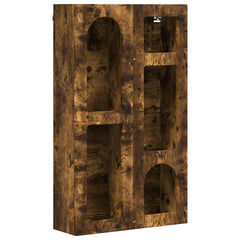 vidaXL Hanging Cabinet with Shelf ELST Smoked Oak 59 x 20 x 100 cm 2