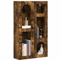 vidaXL Hanging Cabinet with Shelf ELST Smoked Oak 59 x 20 x 100 cm 3