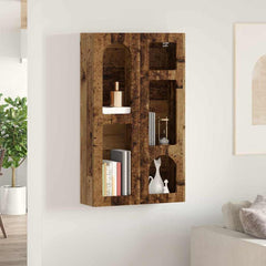 vidaXL Hanging Cabinet ELST Old Wood 59 x 20 x 100 cm Engineered Wood 4