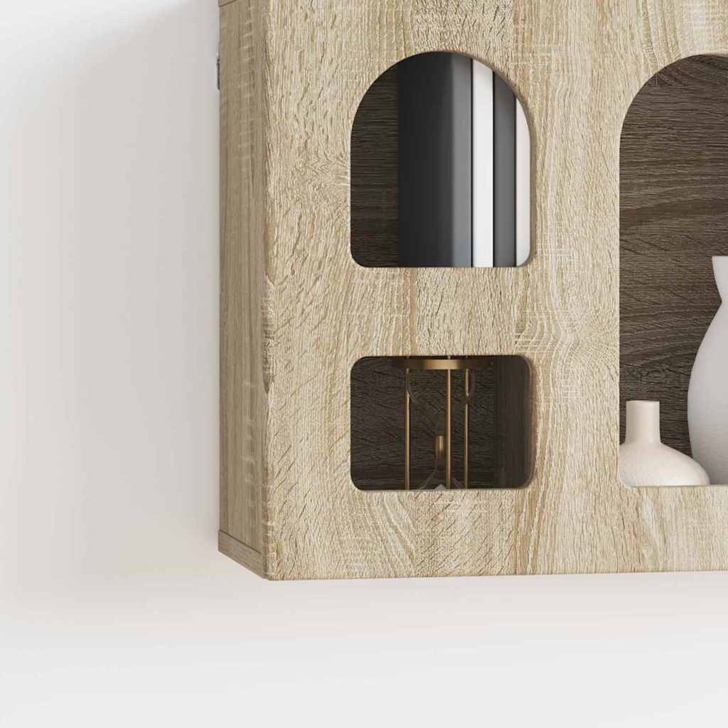 vidaXL Hanging Cabinet ELST Sonoma Oak 60 x 20 x 40 cm Engineered Wood 5
