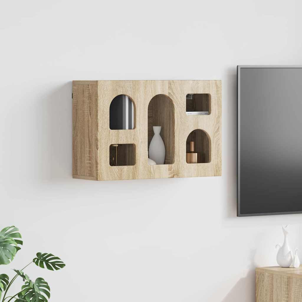 vidaXL Hanging Cabinet ELST Sonoma Oak 60 x 20 x 40 cm Engineered Wood 1