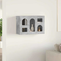 vidaXL Hanging Cabinet with Shelf ELST Concrete Grey 60 x 20 x 40 cm 1