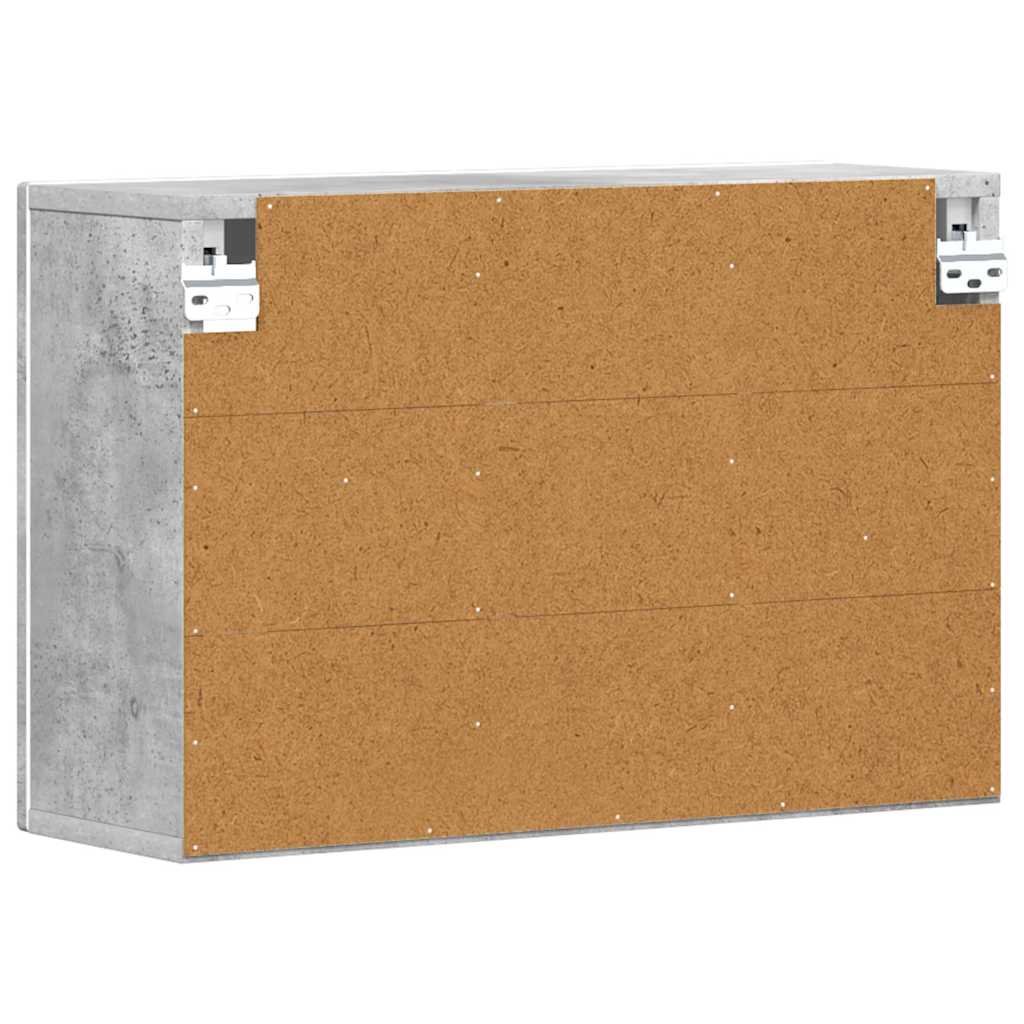 vidaXL Hanging Cabinet with Shelf ELST Concrete Grey 60 x 20 x 40 cm 6
