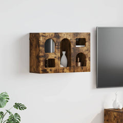 vidaXL Hanging Cabinet ELST Smoked Oak 60 x 20 x 40 cm Engineered Wood 1