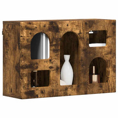 vidaXL Hanging Cabinet ELST Smoked Oak 60 x 20 x 40 cm Engineered Wood 3