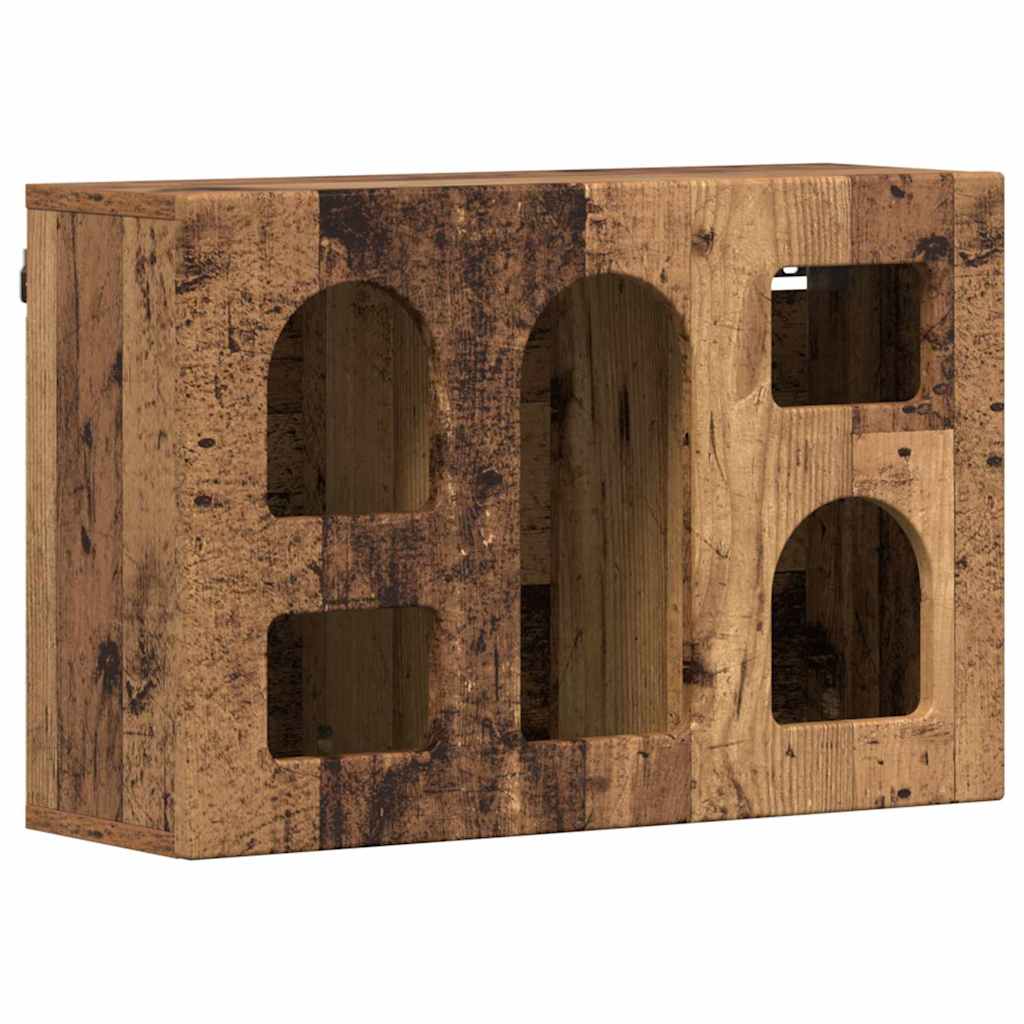 vidaXL Hanging Cabinet ELST Old Wood 60 x 20 x 40 cm Engineered Wood 2