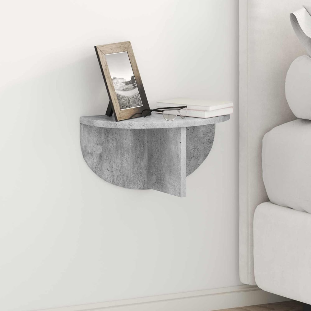 Wall Shelf 38 x 19 x 19 cm Concrete grey