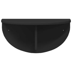 vidaXL Wall Shelf 2 pcs Black 48 x 24 x 24 cm Engineered Wood 6