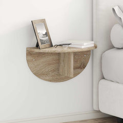 vidaXL Wall Shelf 2 pcs Sonoma Oak 48 x 24 x 24 cm Engineered Wood 1