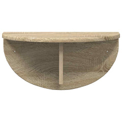 vidaXL Wall Shelf 2 pcs Sonoma Oak 48 x 24 x 24 cm Engineered Wood 6