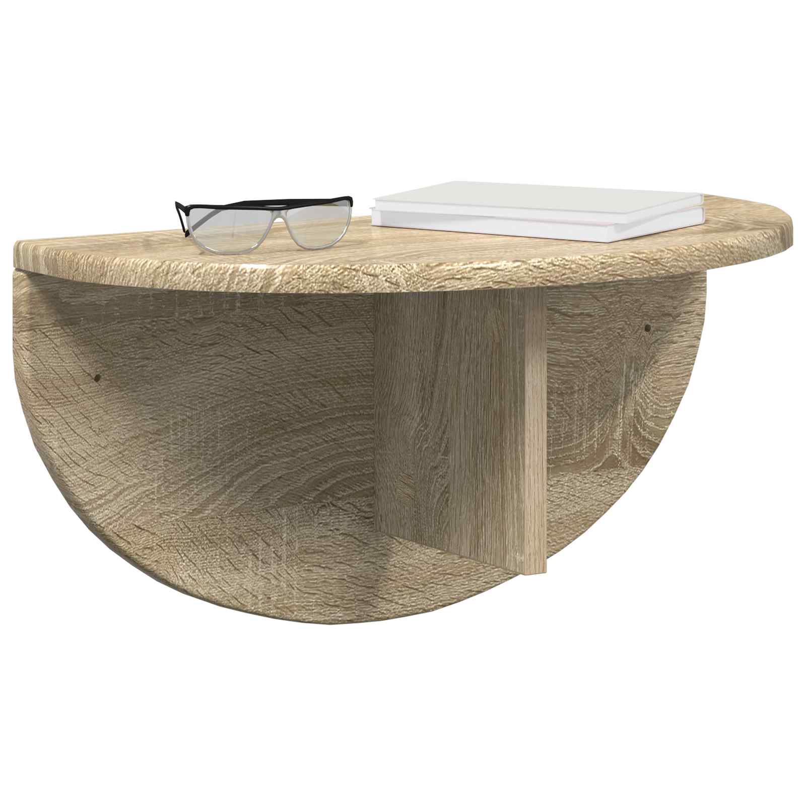 vidaXL Wall Shelf 2 pcs Sonoma Oak 48 x 24 x 24 cm Engineered Wood 3