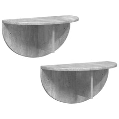 vidaXL Wall Shelf 2 pcs Concrete Grey 48 x 24 x 24 cm Engineered Wood 2