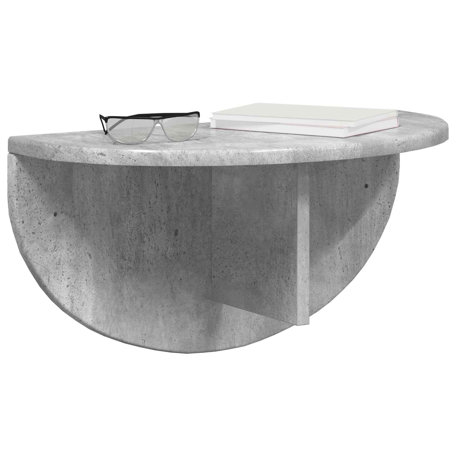 vidaXL Wall Shelf 2 pcs Concrete Grey 48 x 24 x 24 cm Engineered Wood 3