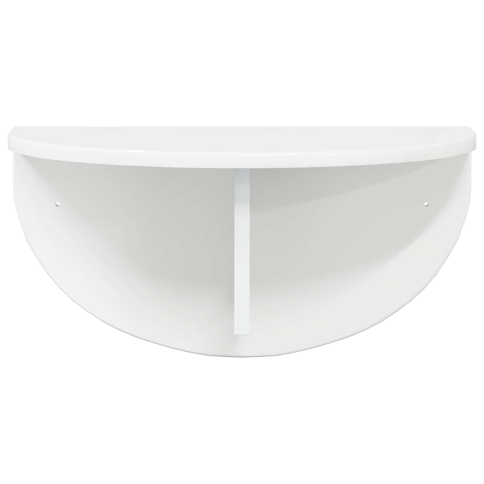 vidaXL Wall Shelf Wall-Mounted High Gloss White 48 x 24 x 24 cm 5