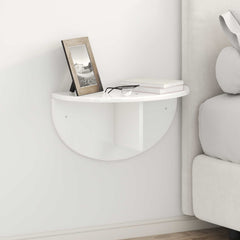 vidaXL Wall Shelf 2 pcs High Gloss White 48 x 24 x 24 cm 1