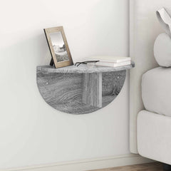 vidaXL Wall Shelf 2 pcs Grey Sonoma 48 x 24 x 24 cm Engineered Wood 1