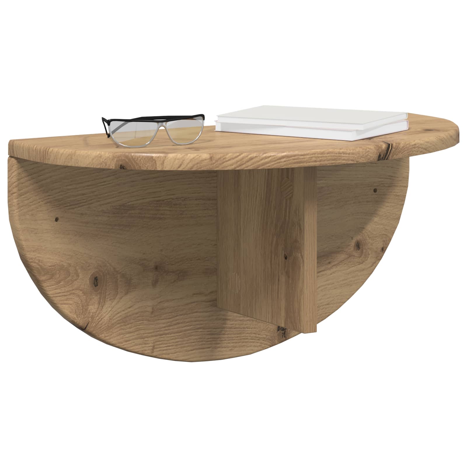 vidaXL Wall Shelf 2 pcs Artisan Oak 48 x 24 x 24 cm Engineered Wood 3