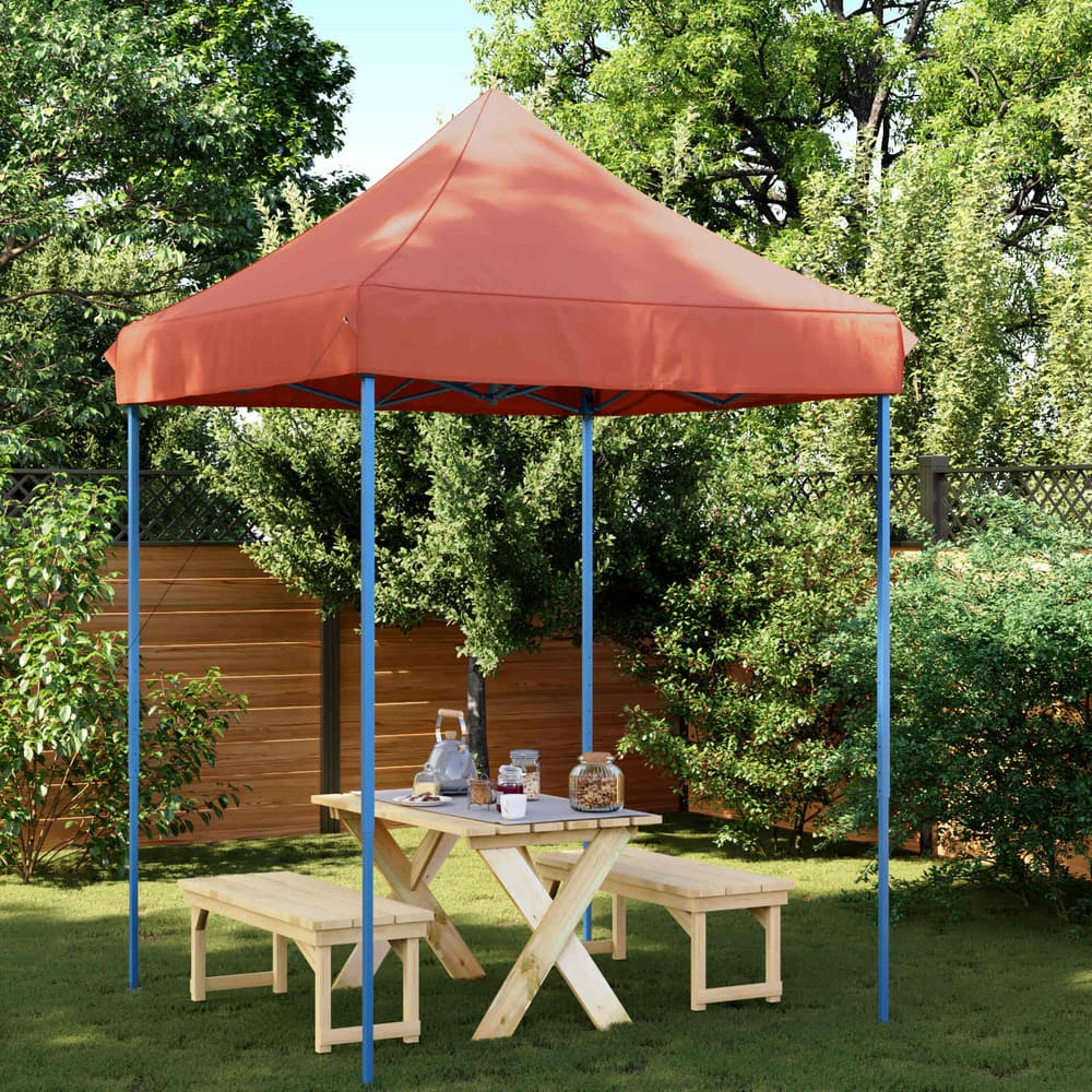 Party Tent 200 x 200 x 306 cm Oxford Fabric Yes without Sidewall Terracotta