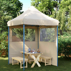 Party Tent 200 x 200 x 306 cm Oxford Fabric Yes with 2 Sidewalls Beige