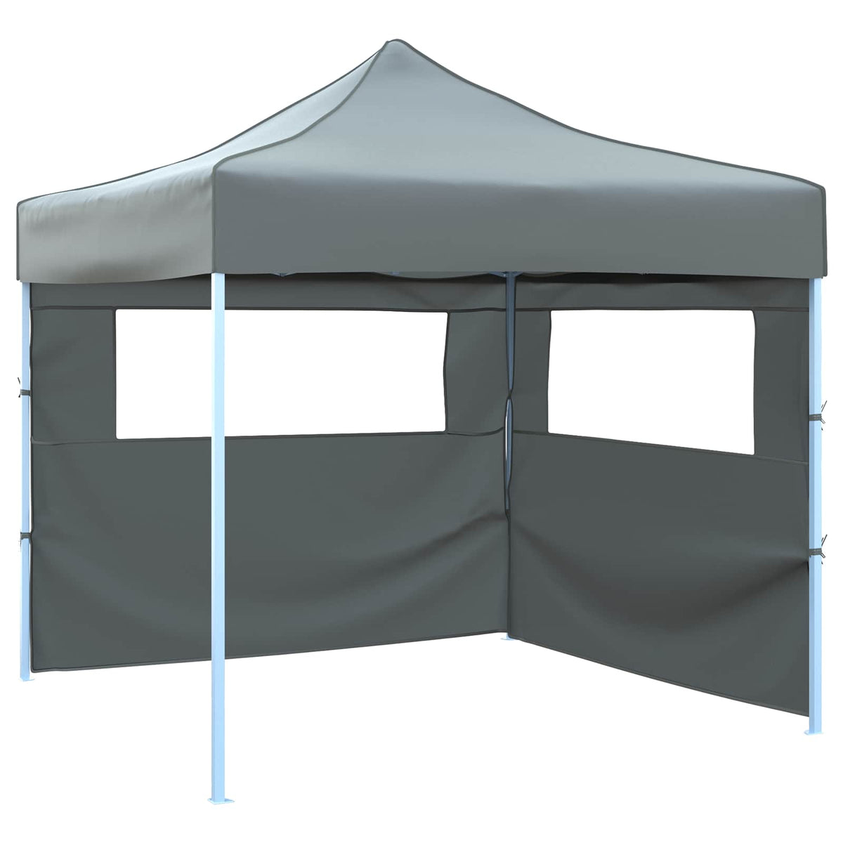 Party Tent 292 x 292 x 315 cm Oxford Fabric Yes with 2 Sidewalls Anthracite