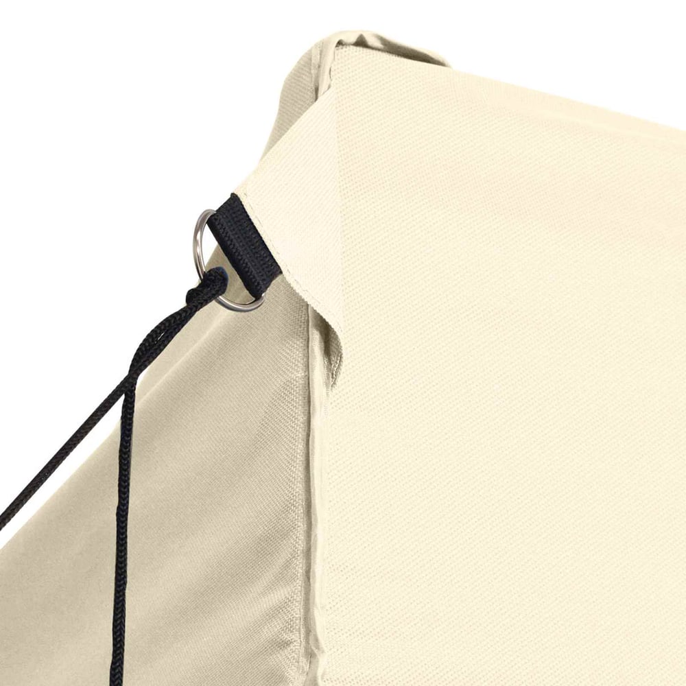 Party Tent 279 x 410 x 315 cm Oxford Fabric Yes with 2 Sidewalls Cream