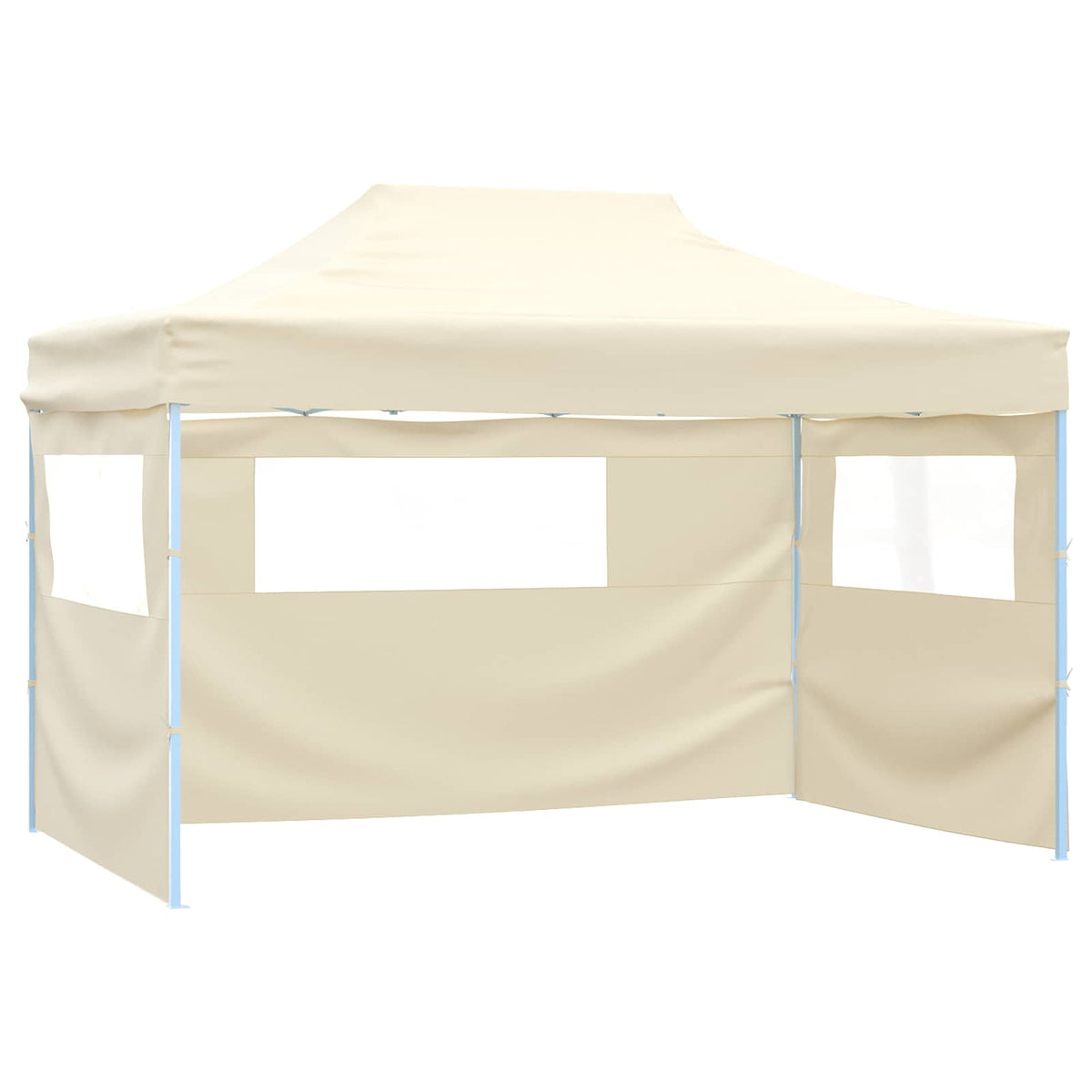 Party Tent 292 x 440 x 315 cm Oxford Fabric Yes with 2 Sidewalls Cream