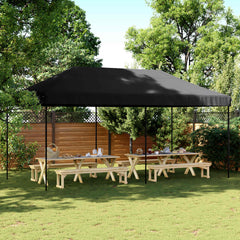 Party Tent 292 x 580 x 315 cm Oxford Fabric Yes without Sidewall Black