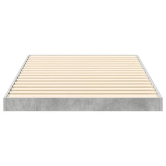vidaXL Floor Bed Frame Concrete Grey 90 x 200 cm Engineered Wood 6