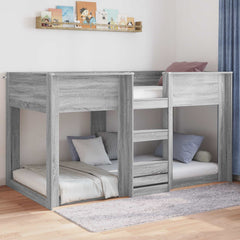 vidaXL Floor Bed Frame Grey Sonoma 90 x 200 cm Engineered Wood 4