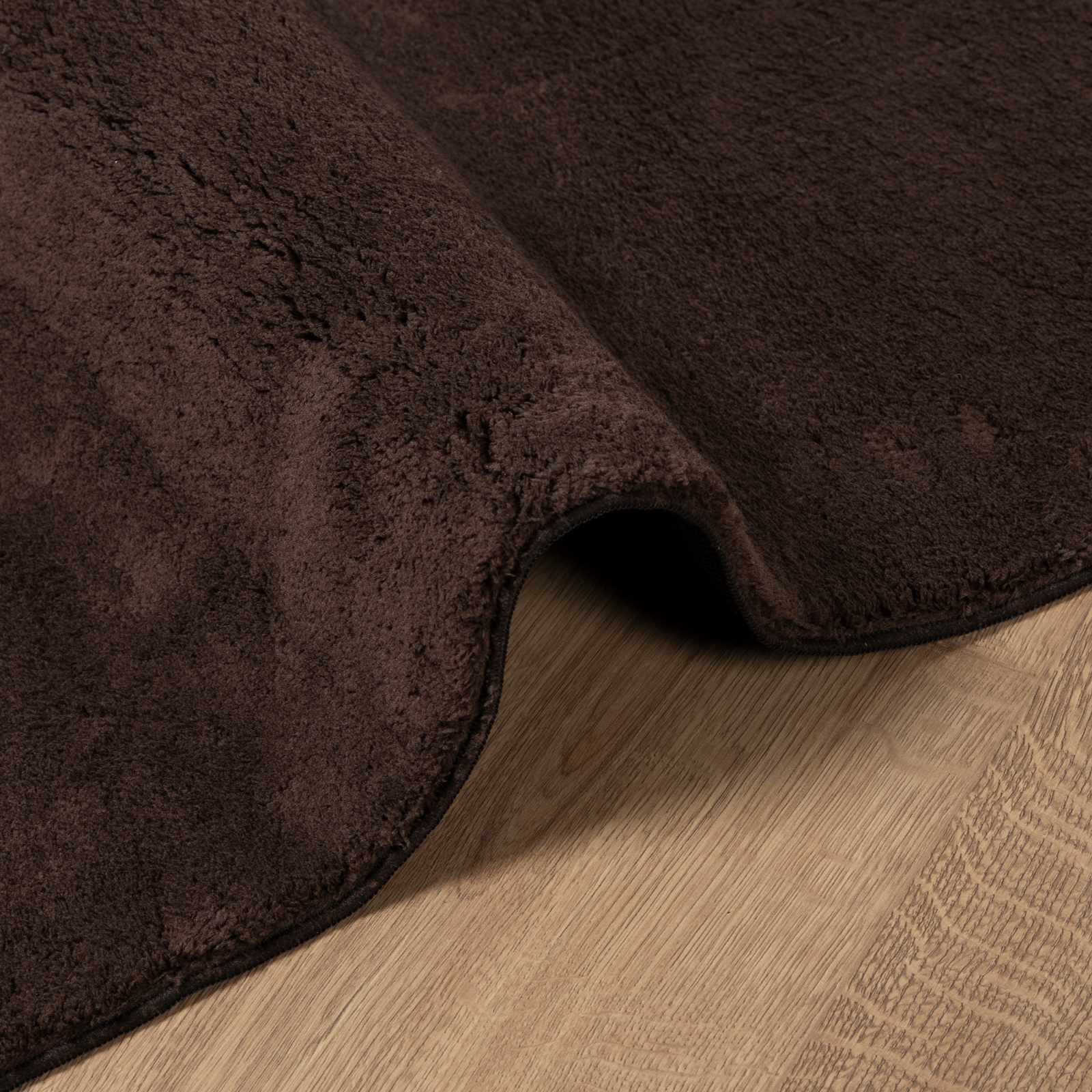 vidaXL Medium Pile Soft and Washable Rug HUARTE Brown 150 x 80 cm 6