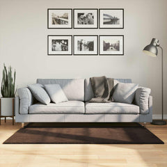 vidaXL Medium Pile Soft and Washable Rug HUARTE Brown 150 x 80 cm 1