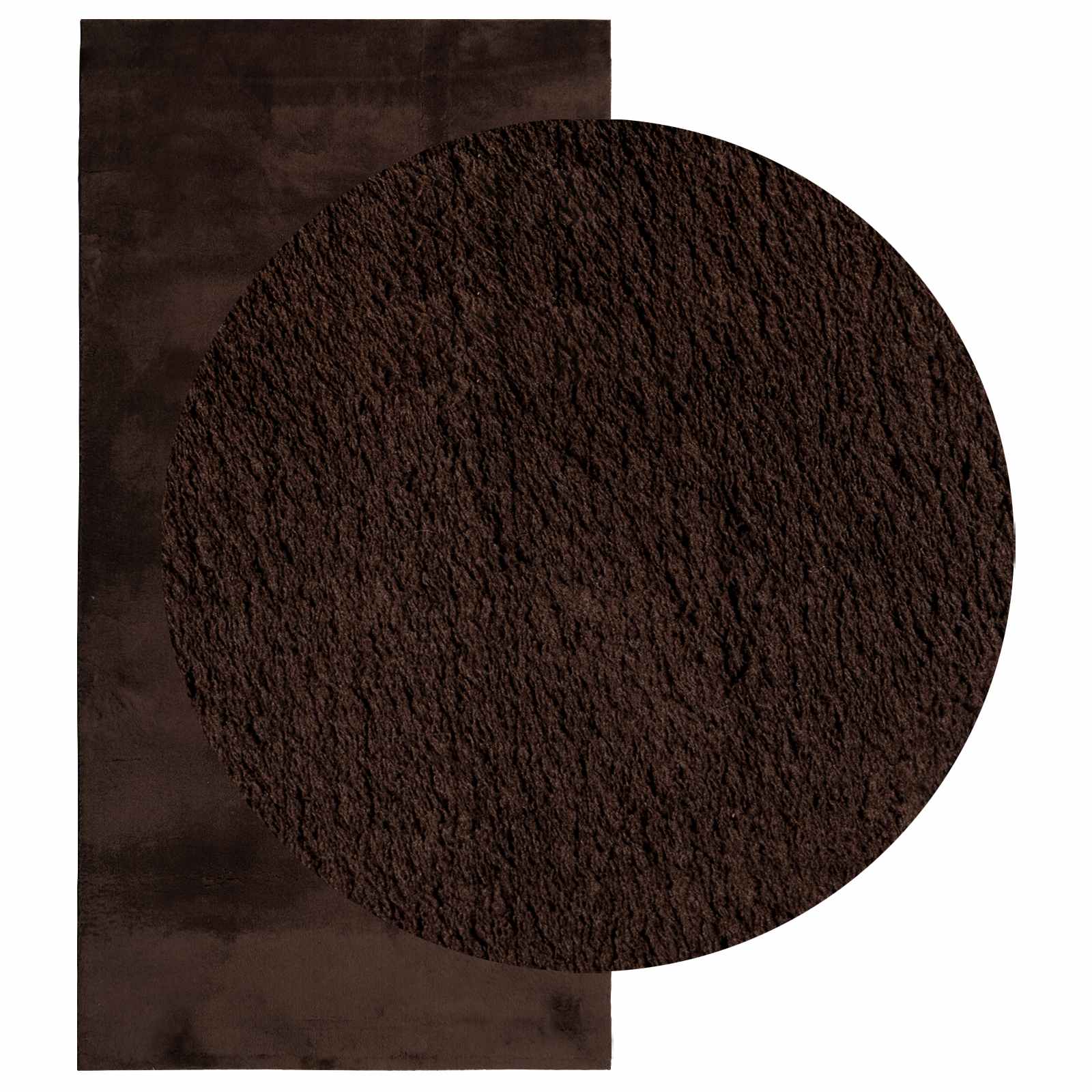 vidaXL Medium Pile Soft and Washable Rug HUARTE Brown 150 x 80 cm 3