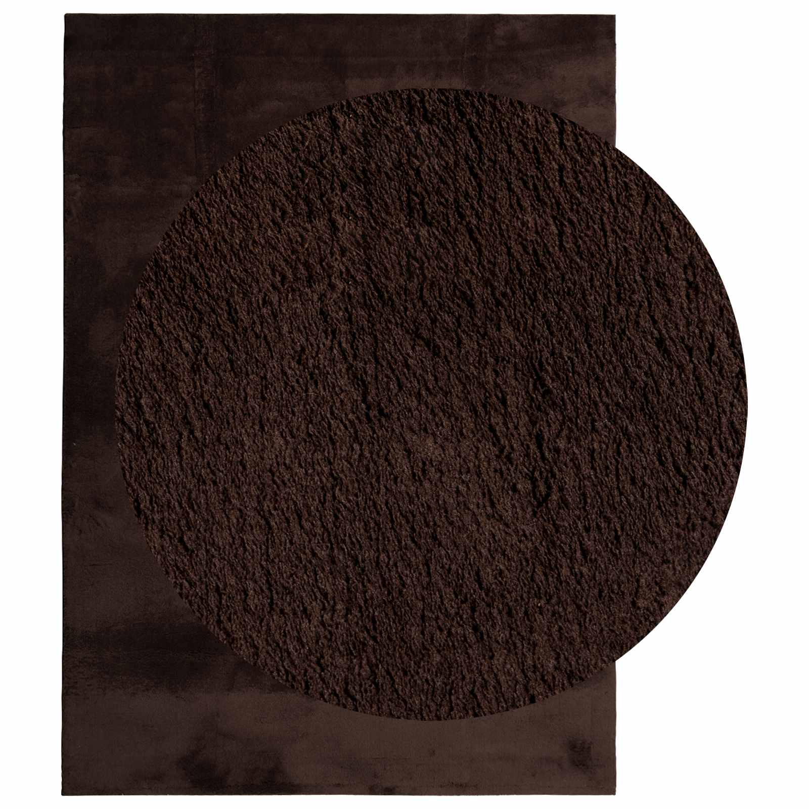 vidaXL Medium Pile Soft and Washable Rug HUARTE Brown 170 x 120 cm 3