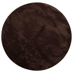 vidaXL Medium Pile Soft and Washable Rug HUARTE Brown Ø 100 CM 2